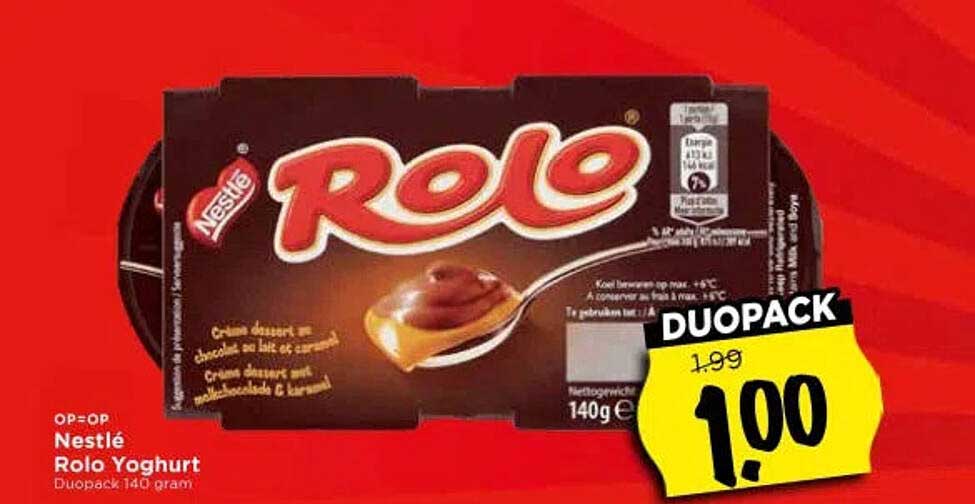 Nestlé Rolo Yoghurt Duopack 140 gram DUOPACK