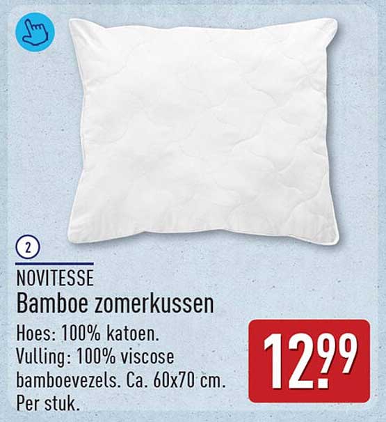 NOVITESSE Bamboe zomerkussen