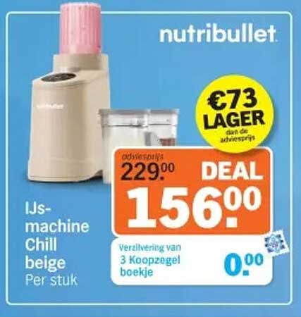 nutribullet IJs-machine Chill beige Per stuk DEAL