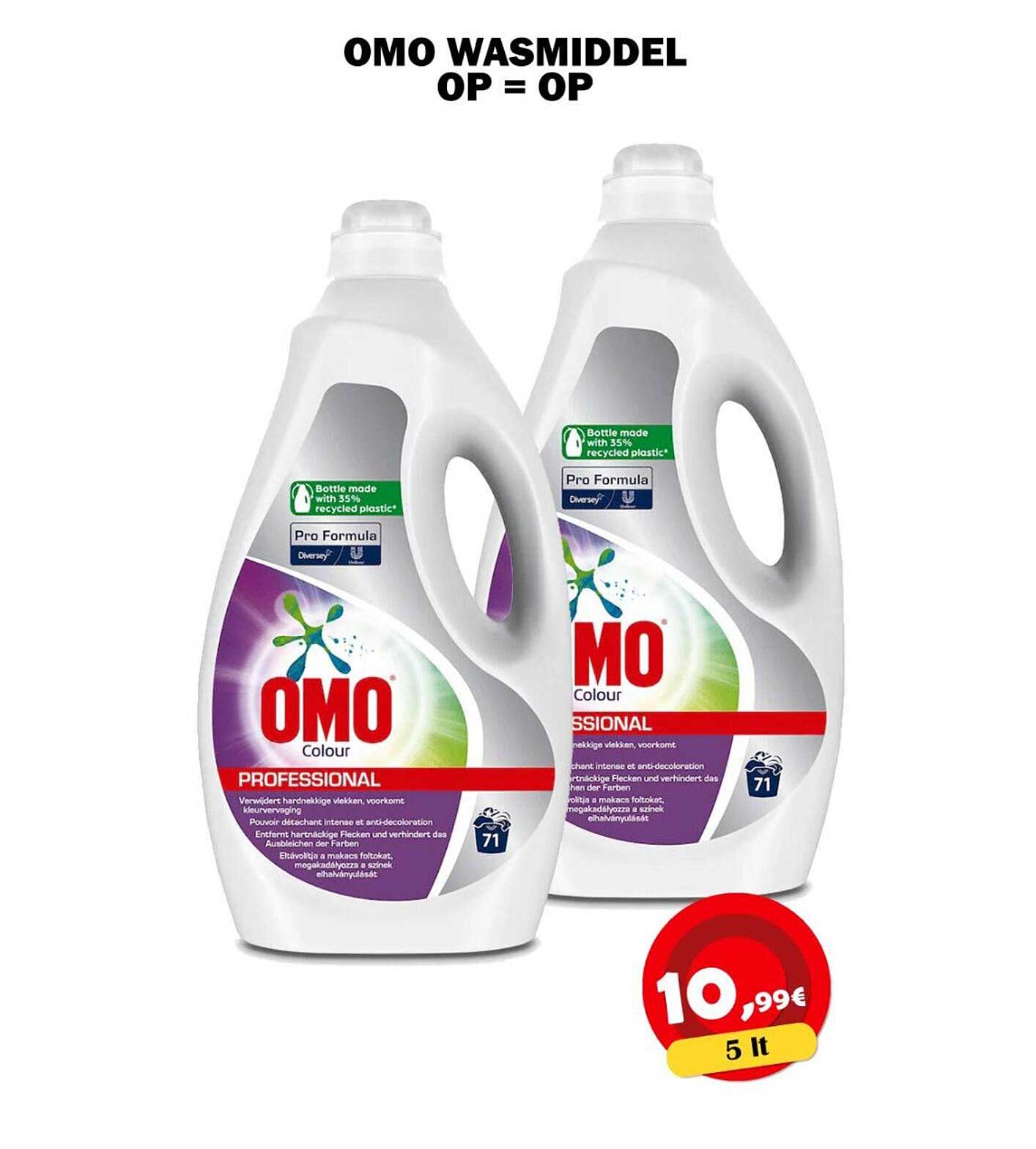 OMO WASMIDDEL OP = OP