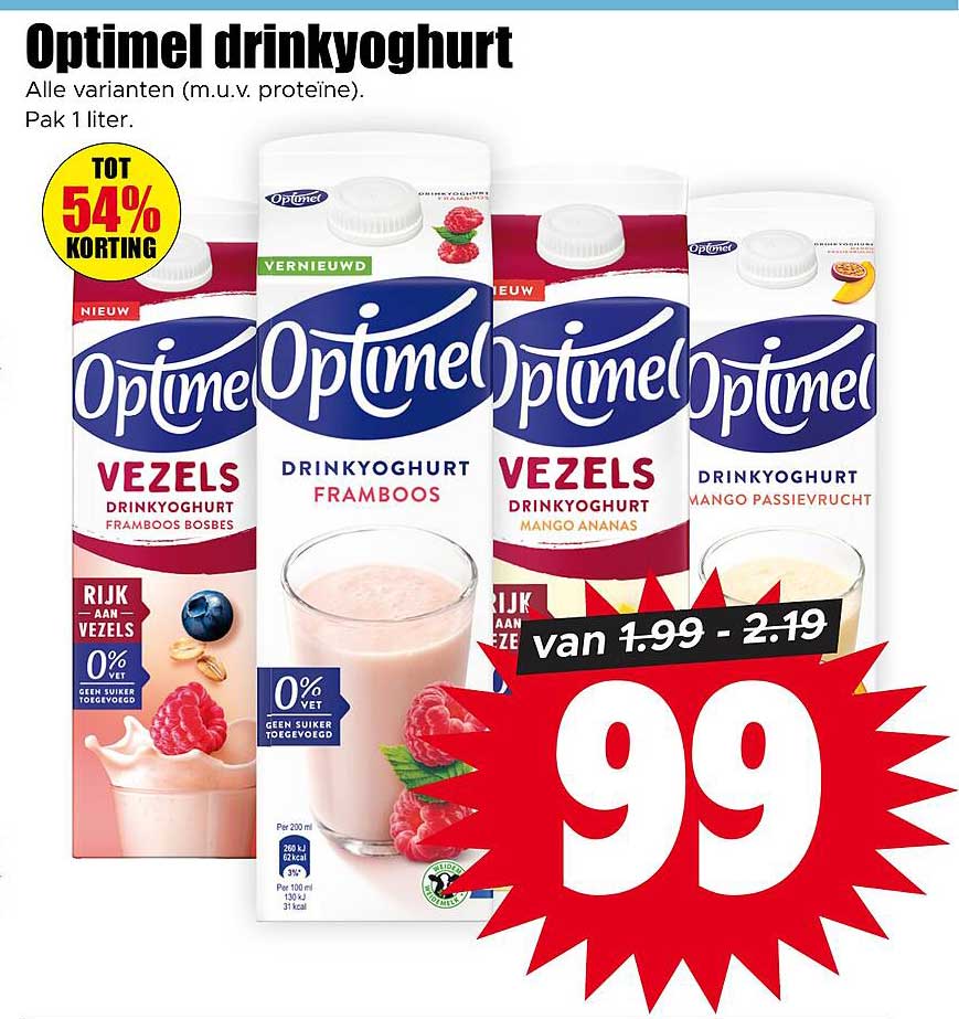 Optimel drinkyoghurt