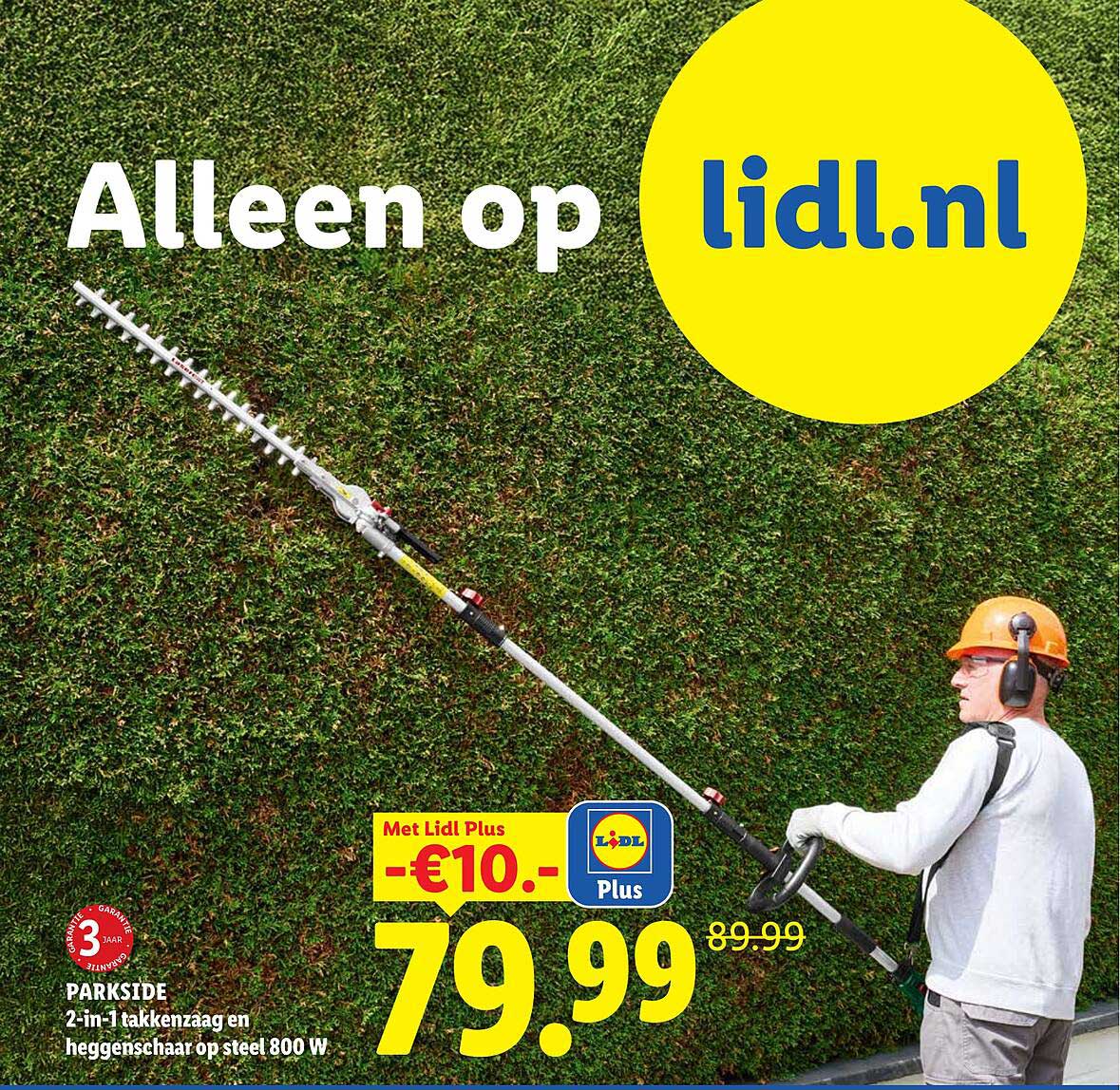 PARKSIDE 2-in-1 takkenzaag en heggenschaar op steel 800 W Met Lidl Plus