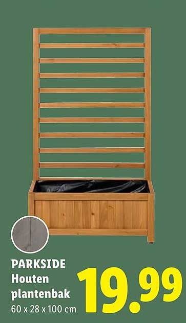 PARKSIDE Houten plantenbak 60 x 28 x 100 cm