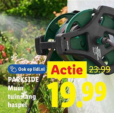 PARKSIDE Muur tuinslang haspel Actie