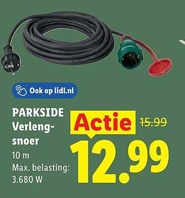 PARKSIDE Verlengsnoer 10 m Actie