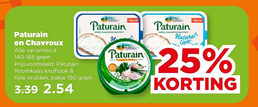 Paturain en Chavroux 25% KORTING