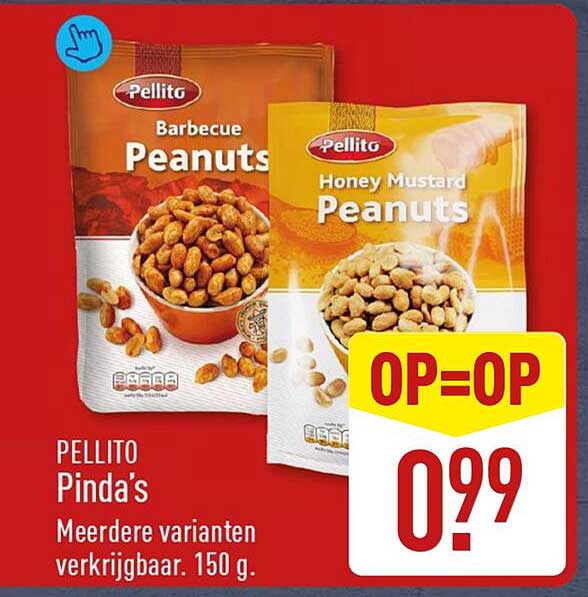PELLITO Pinda's Meerdere varianten verkrijgbaar. 150 g. OP=OP