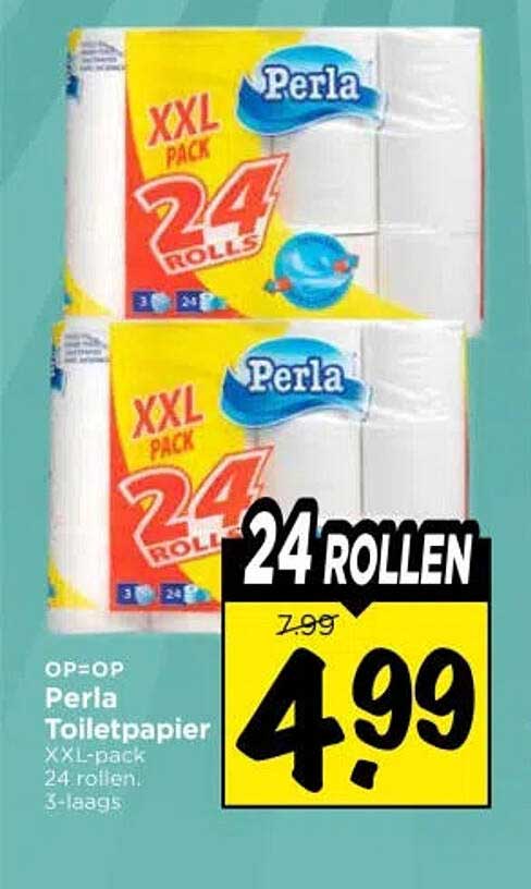 Perla Toiletpapier XXL-pack 24 rollen 3-laags