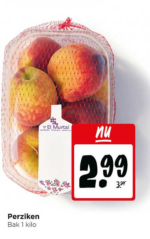Perziken Bak 1 kilo