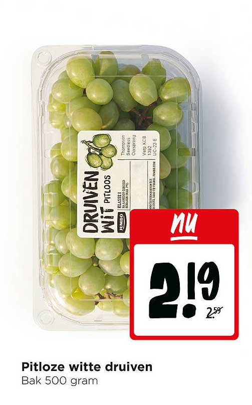 Pitloze witte druiven