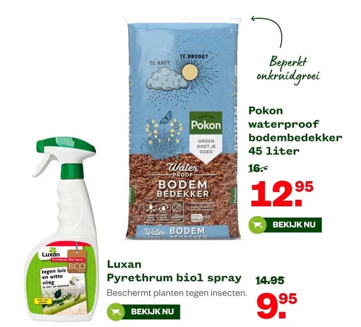 Pokon waterproof bodembedekker 45 liter
