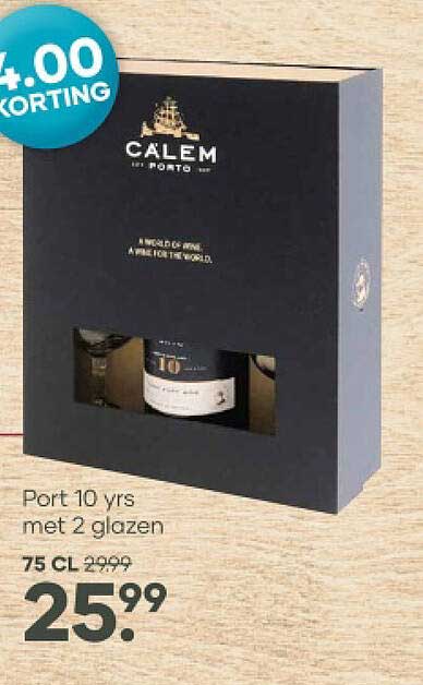 Port 10 yrs met 2 glazen