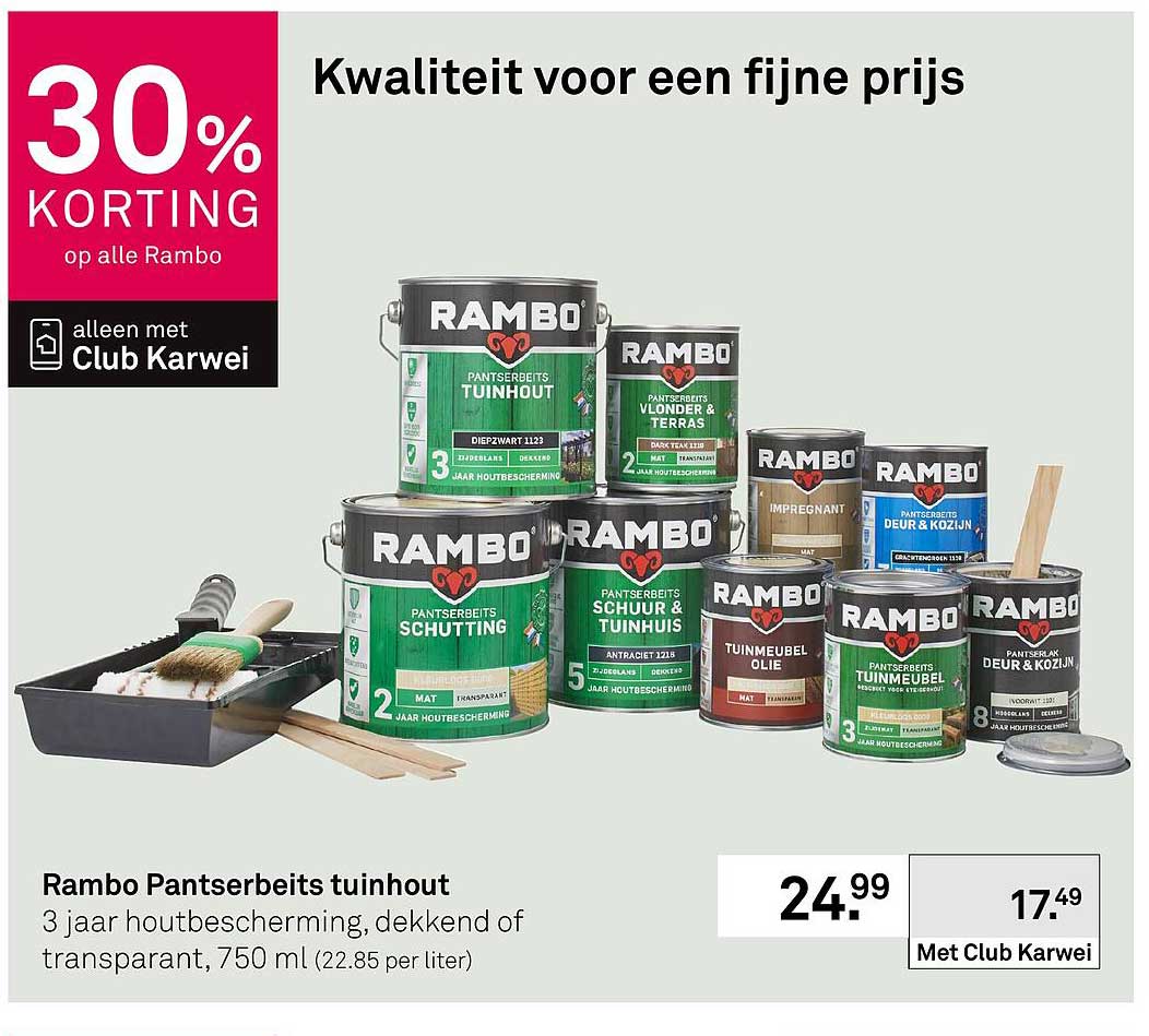 Rambo Pantserbeits tuinhout