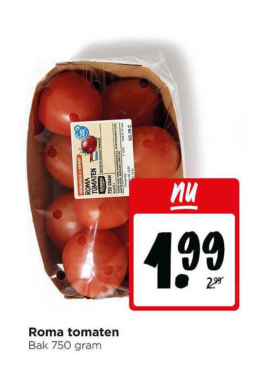 Roma tomaten Bak 750 gram