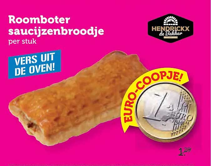 Roomboter saucijzenbroodje per stuk