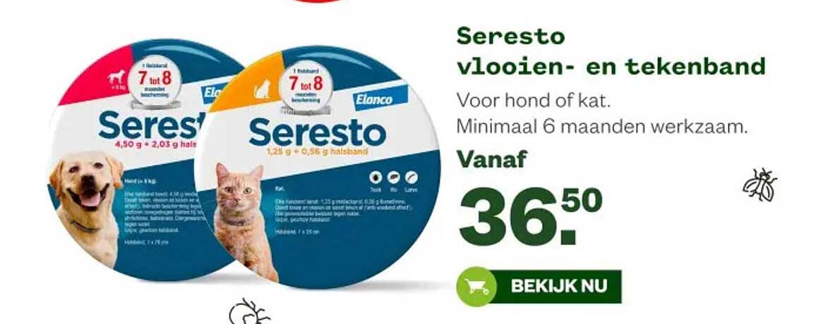 Seresto vlooien- en tekenband