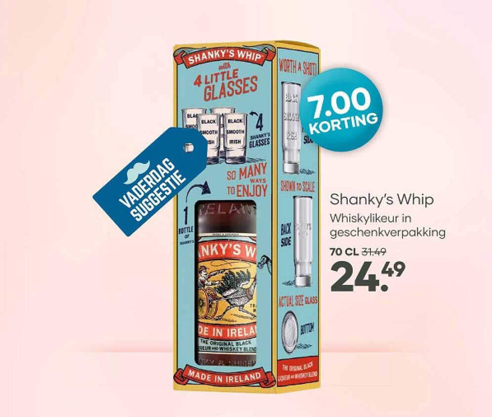 Shanky's Whip Whiskylikeur in geschenkverpakking