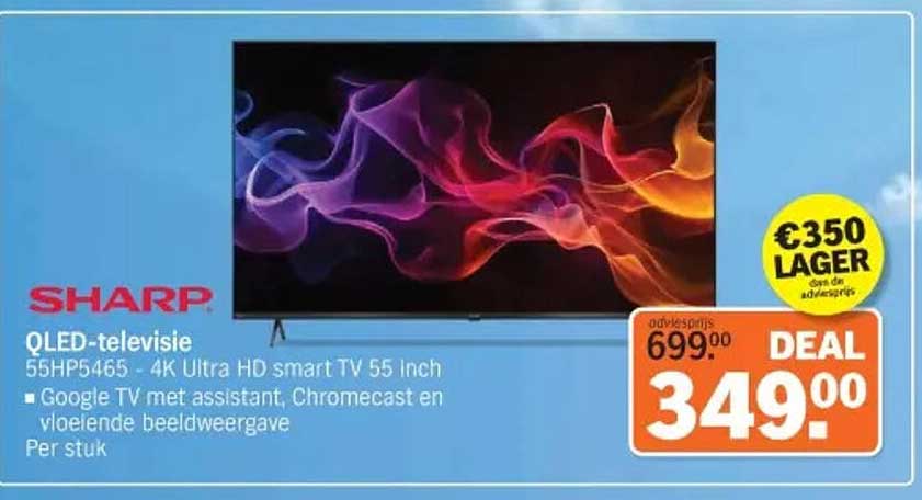 SHARP OLED-televisie 55HP5465 - 4K Ultra HD smart TV 55 Inch