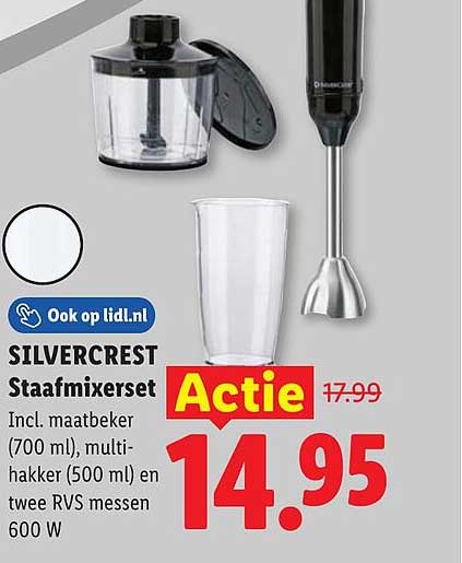 SILVERCREST Staafmixerset Actie