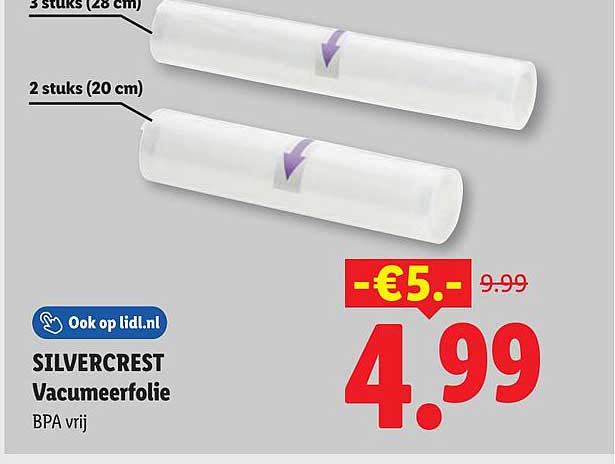 SILVERCREST Vacumeerfolie BPA vrij