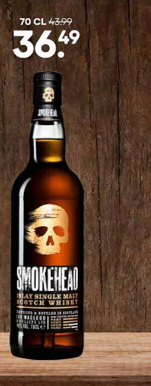 Smokehead Islay Single Malt Scotch Whisky 70 cl