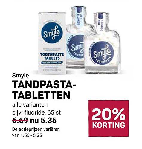 Smyle TANDPASTA-TABLETTEN