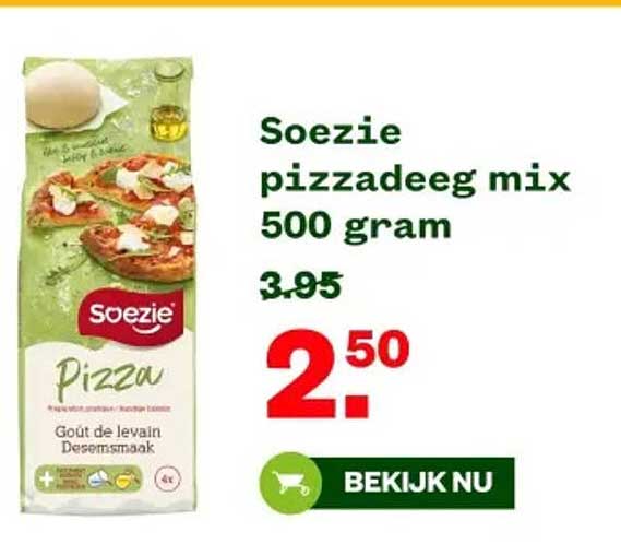 Soezie pizzadeeg mix 500 gram