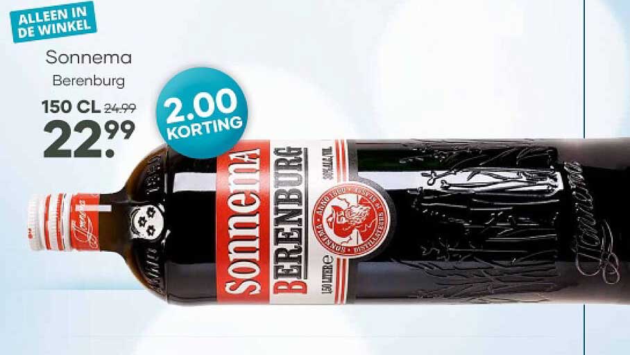 Sonnema Berenburg 150 CL 2.00 KORTING