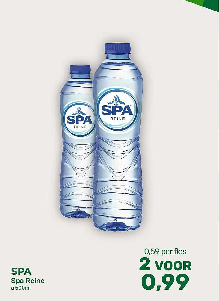 SPA Spa Reine à 500ml 2 voor 0,99