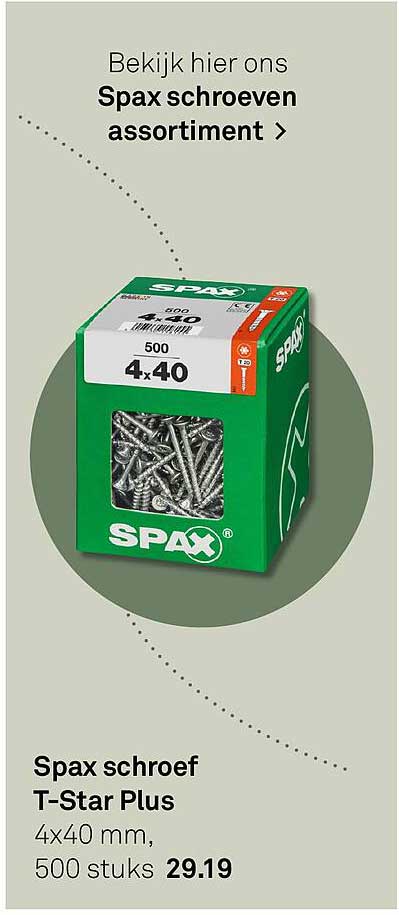 Spax schroef T-Star Plus