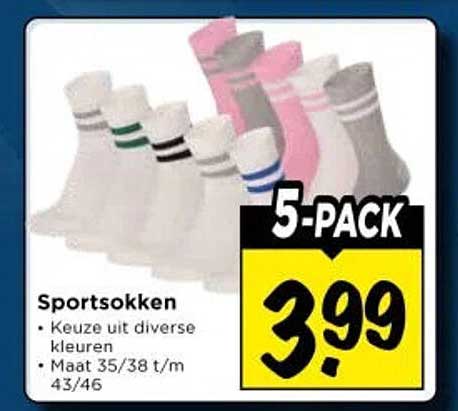Sportsokken 5-PACK