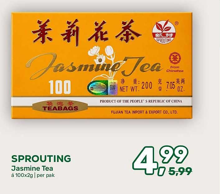 SPROUTING Jasmine Tea á 100x2g | per pak