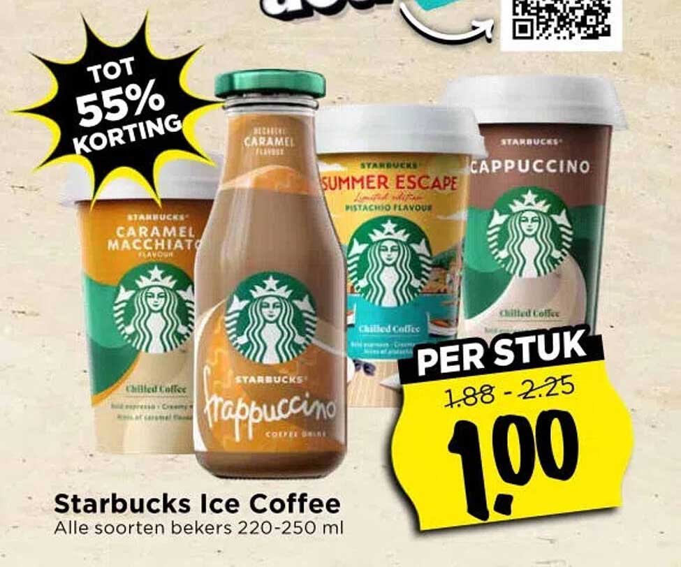 Starbucks Ice Coffee Alle soorten bekers 220-250 ml