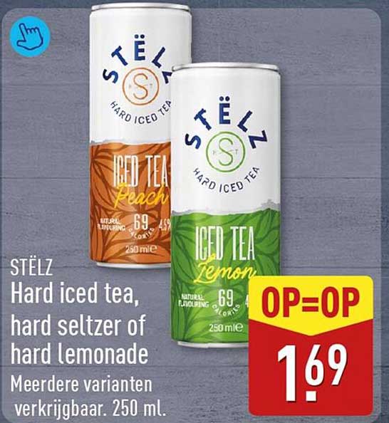 STËLZ Hard iced tea, hard seltzer of hard lemonade