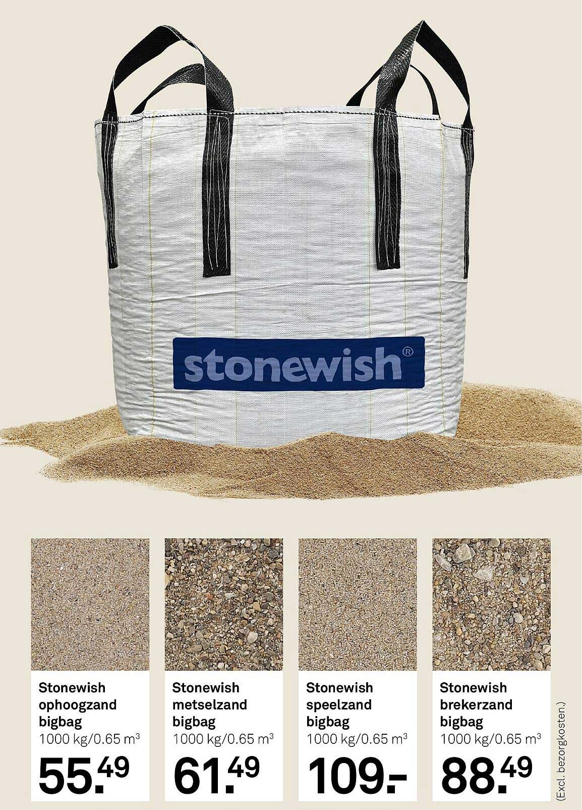 Stonewish ophoogzand bigbag
