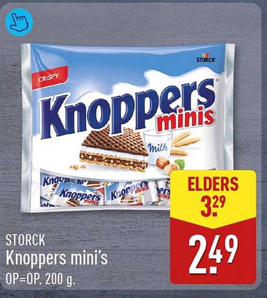Storck Knoppers mini’s OP=OP, 200 g.
