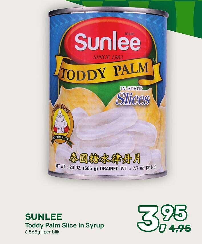 SUNLEE Toddy Palm Slice In Syrup