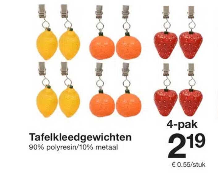 Tafelkledinggewichten