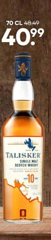 Talisker Single Malt Scotch Whisky 10