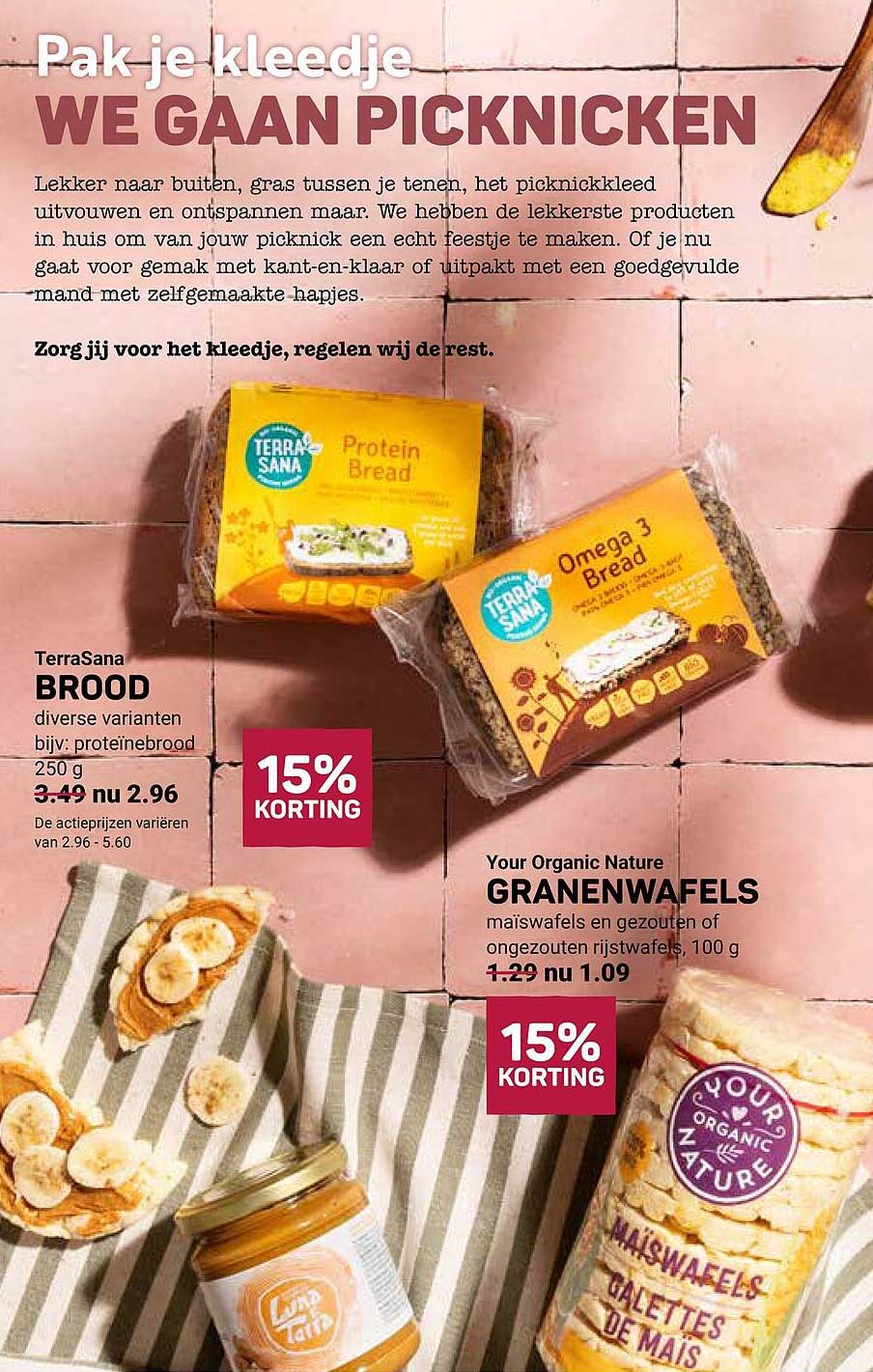 TerraSana BROOD diverse varianten bijv. proteïnebrood 250 g 15% KORTING