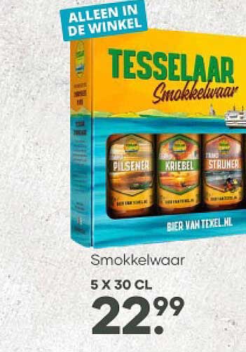 Tesselaar Smokkeldwaar Bier van Texel.nl - Smokkeldwaar 5 x 30 cl