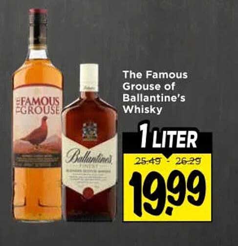 The Famous Grouse of Ballantine’s Whisky 1 LITER