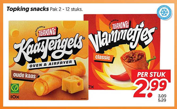 Topking snacks Pak 2 - 12 stuks.