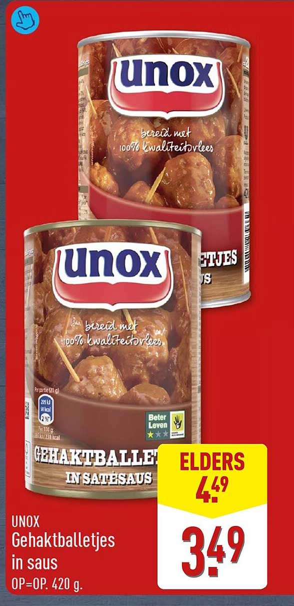 UNOX Gehaktballetjes in saus