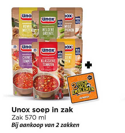 Unox soep in zak Zak 570 ml Bij aankoop van 2 zakken