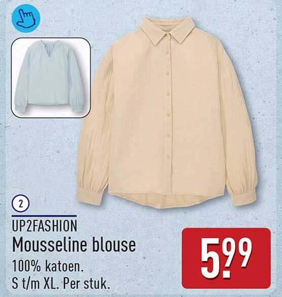 UP2FASHION Mousseline blouse