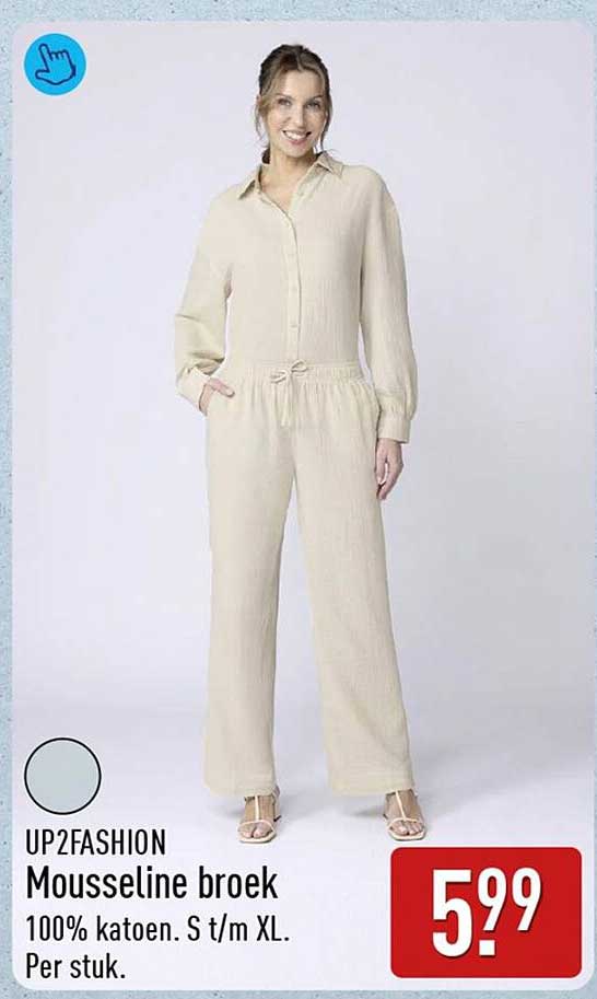 UP2FASHION Mousseline broek