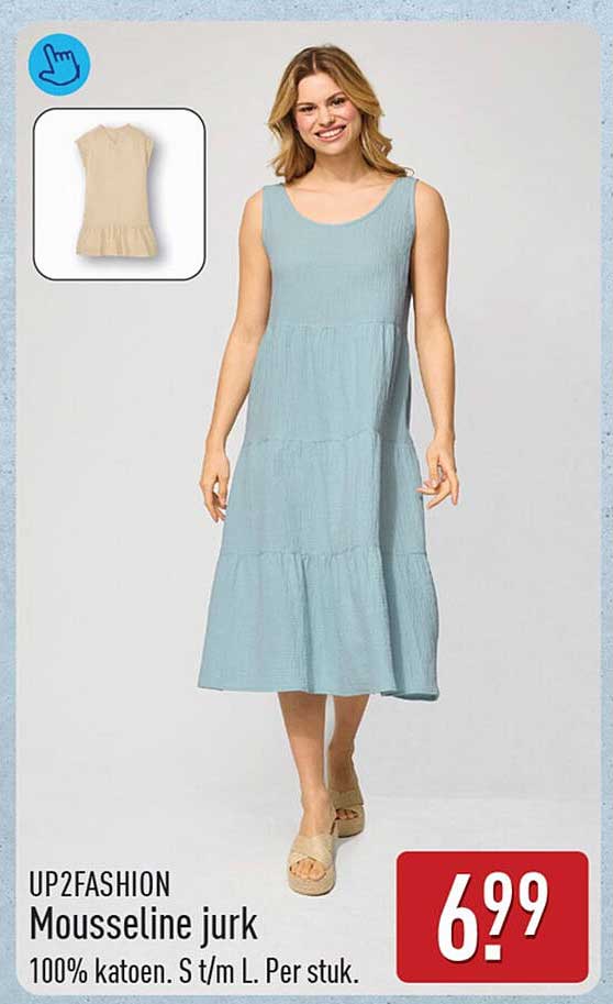 UP2FASHION Mousseline jurk