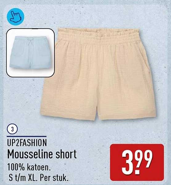 UP2FASHION Mousseline short