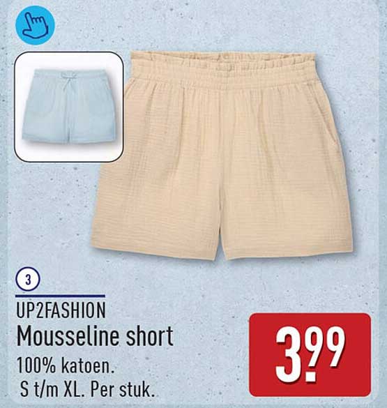UP2FASHION Mousseline short